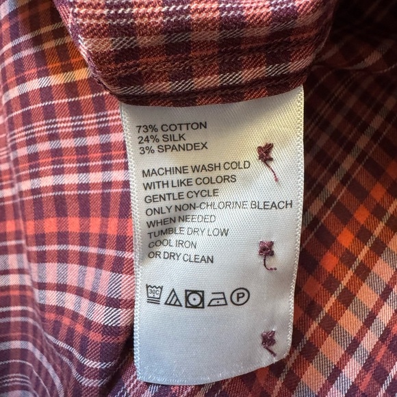 Tommy Bahama Lazlo Lux Stripe Shirt Red Plaid Men's XLTG - Picture 11 of 12